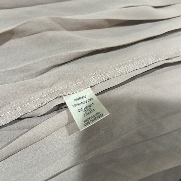 Max Studio Tan Midi A-Line Skirt - Picture 4 of 9